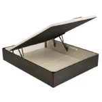 Canapé abatible de madera tapa única de color wengué- DESIGN