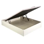 Canapé abatible de madera tapa única de color blanco- DESIGN